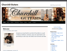 Tablet Screenshot of churchillguitars.adamhole.com